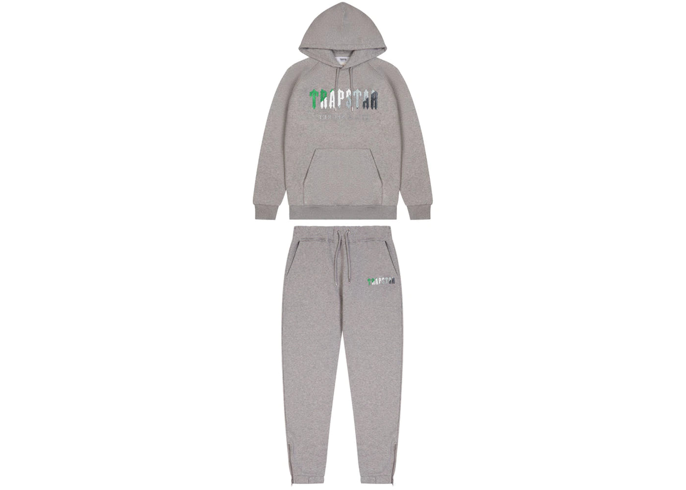 Grey trapstar clearance tracksuit