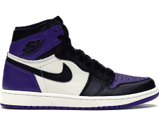 Jordan 1 court purple sales gs