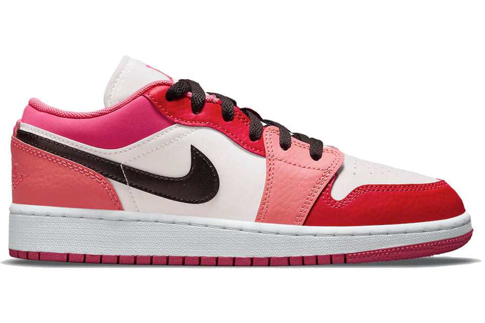 Pink and shop red jordans