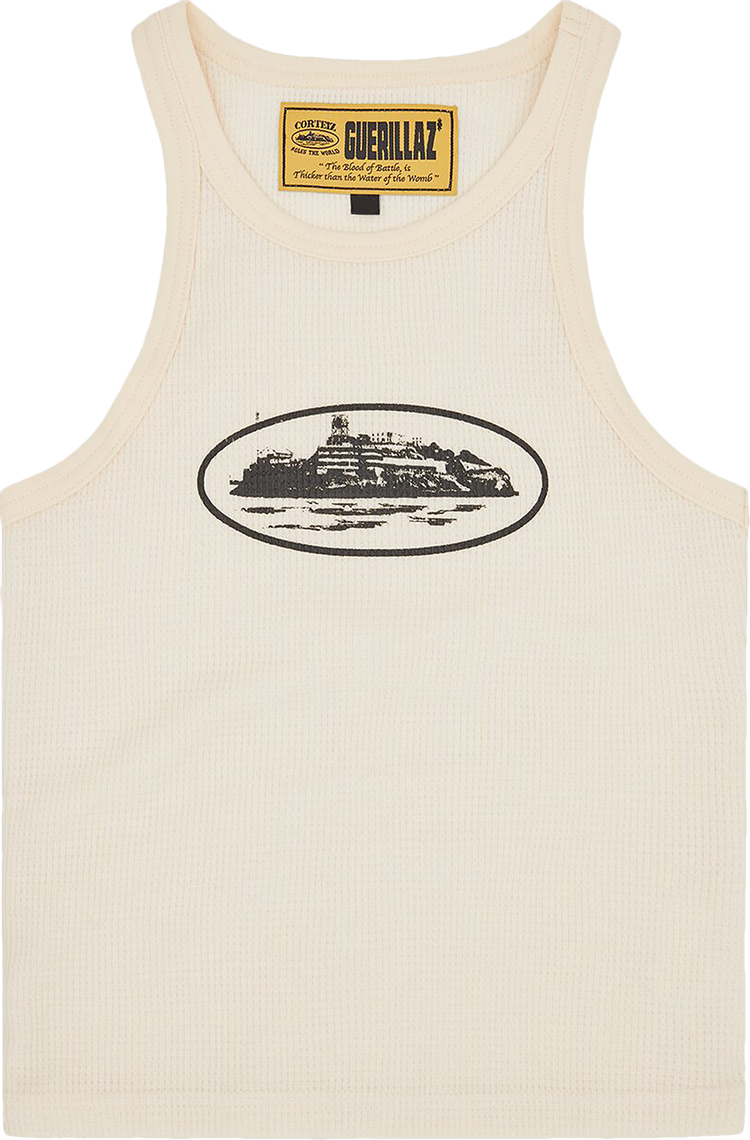 Womens Corteiz - Alcatraz Tank Top 'Cream'