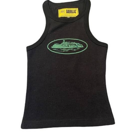 Corteiz Women's Tank Top - Black/Green