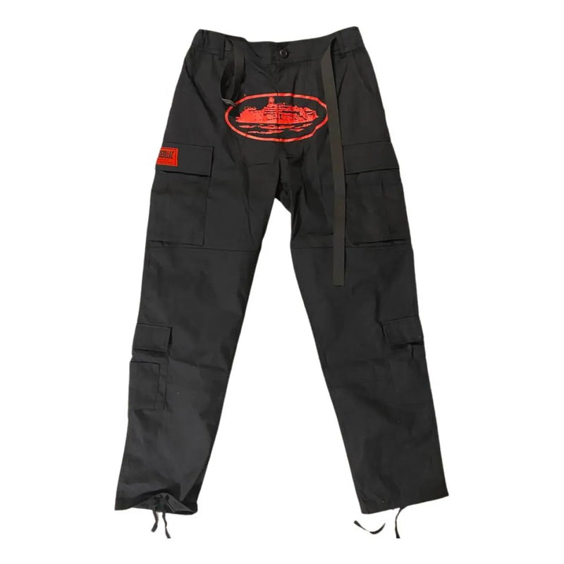 Corteiz - Guerillaz Cargo Pants 'Black Red' – FLUENT STORE