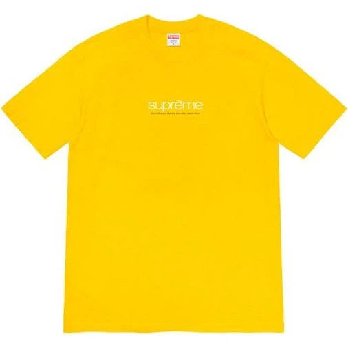 Supreme Five Buroughs Tee Yellow SS21